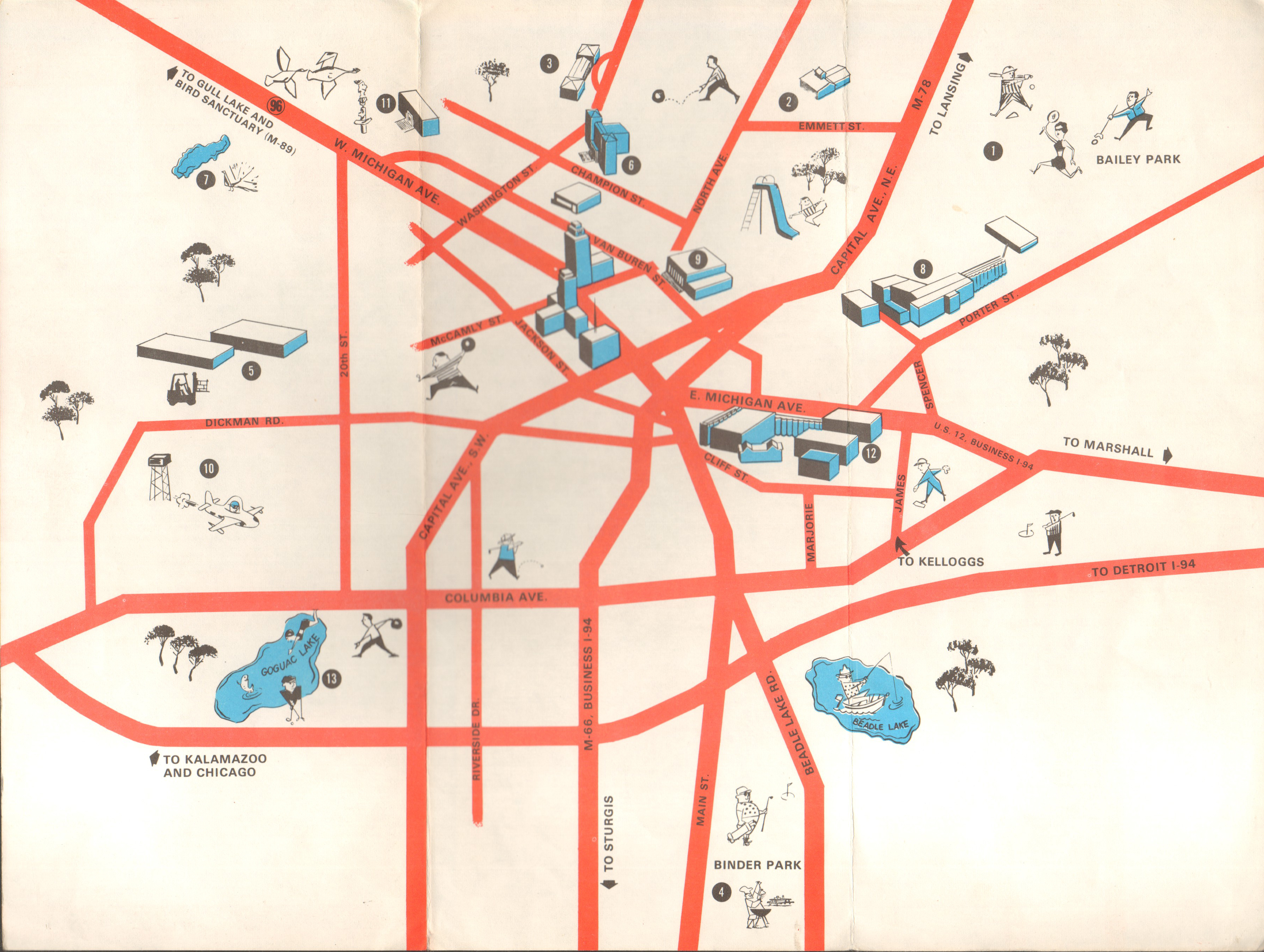 Battle Creek cereal capital of the world brochure.