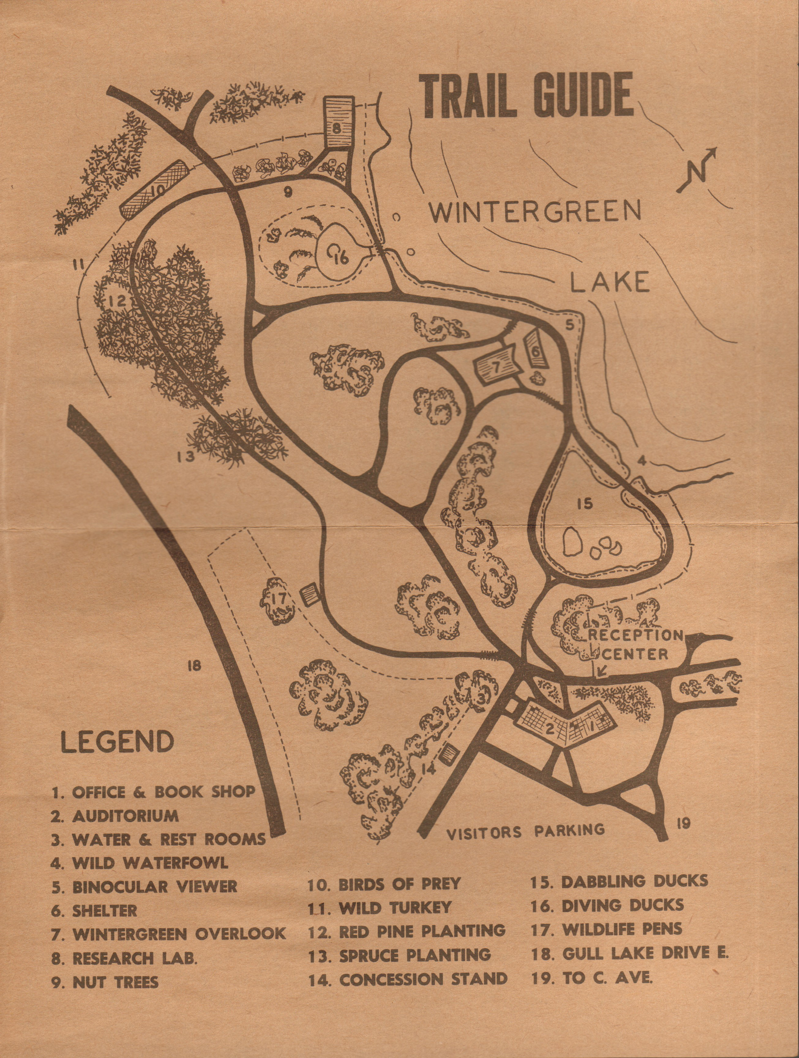 Kellogg Bird Sanctuary Wintergreen Lake Trail Guide.