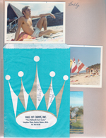 Chalet on the Lake - on the beach - Bobby. Hall of Cards - Hallmark store bag - Benton Harbor.