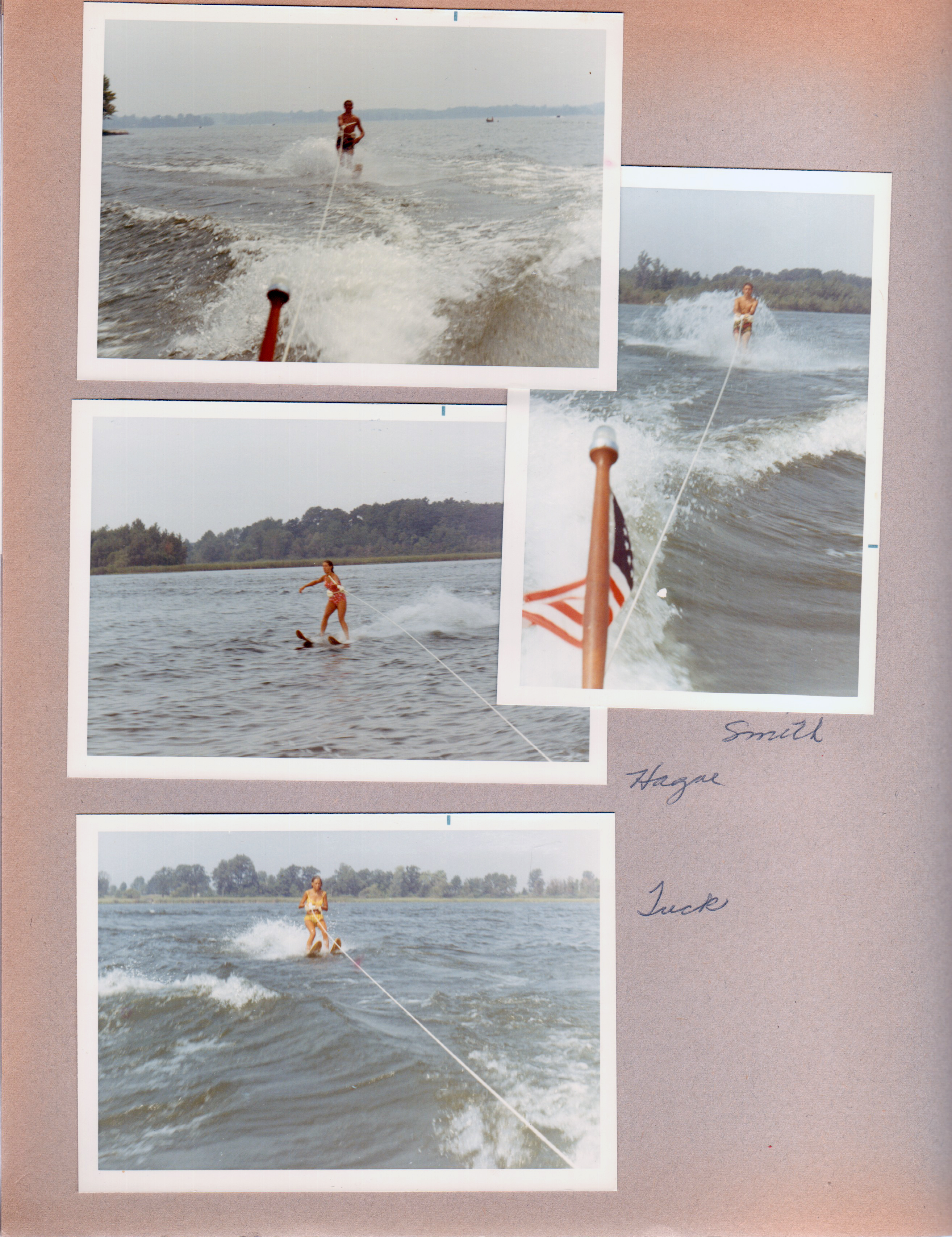 Wawasee - water skiing - Randy, Susan, Tuck.