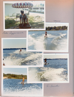 Alan at drinking fountain at Lake Tippecanoe - Old Faceful. Wawasee - water skiing - Rosemary, Susan Tuck