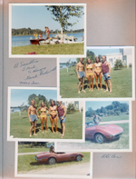 Wawasee - Al Sandlin, S Tuck, S Hague, Frank Bodwell. Al's Corvette.
