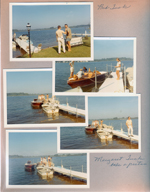 Wawasee - by lake - Bob Tuck and John. Margaret Tuck takes a picture.