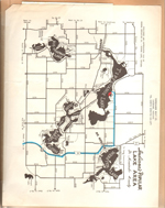 Kosciosko County map - Chapman, Tippecane, Webster, Barbee, Kuhn.