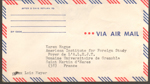 envelope for Karen Hague in France