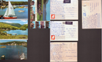 postcard Kinsale from Philip Gibson. postcard  Gougane Barra from Philip Gibson. postcard Bolingshavn Hvaler Norway from Philip Gibson F-2108-4. postcard Ireland from Philip Gibson 419.  
