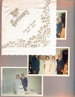50th anniversary - Edna and Russell Roberts. napkin. 