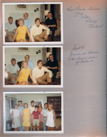 at the Gibson's house 5434 Central Ave - Peter, Joy, Michael, Philip, Rev. Charles.  Rosemary, Alan, Susan and Susan Tuck.