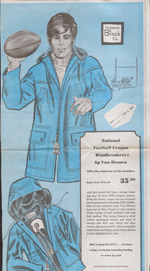 newspaper clipping - Wm H Block ad for Van Heusen coat.