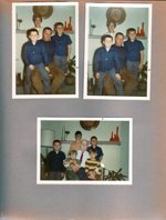 6122 by fireplace - Kenny, Betty, Dave, Ronnie. Kenny, Bill, Alan, Curt, Ronnie, Joe.