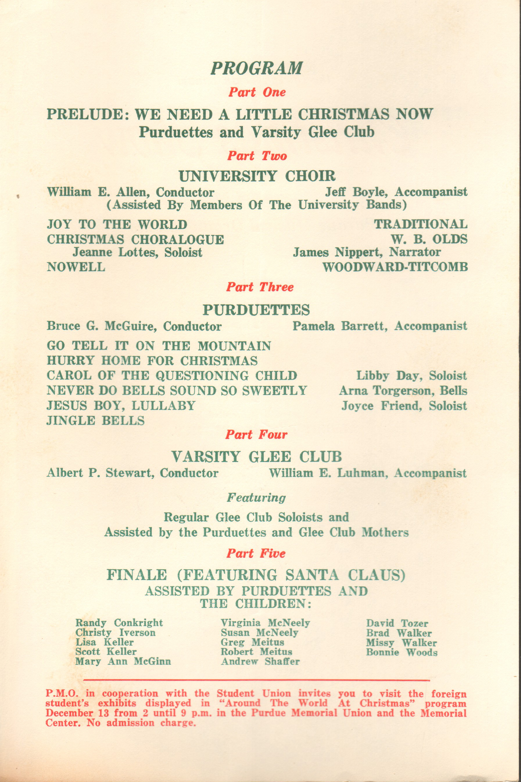 Purdue Christmas program