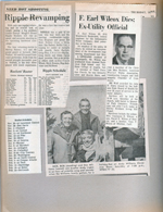 newspaper clipping - BRHS football. Earl Wilcox dies. Andy Williams special.
