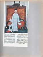 newspaper clipping - Christmas by Norman Rockwell