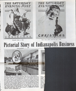 newspaper clipping - Christmas by Norman Rockwell. Speedway Pet Shop.