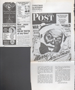 newspaper clipping - Christmas by Norman Rockwell