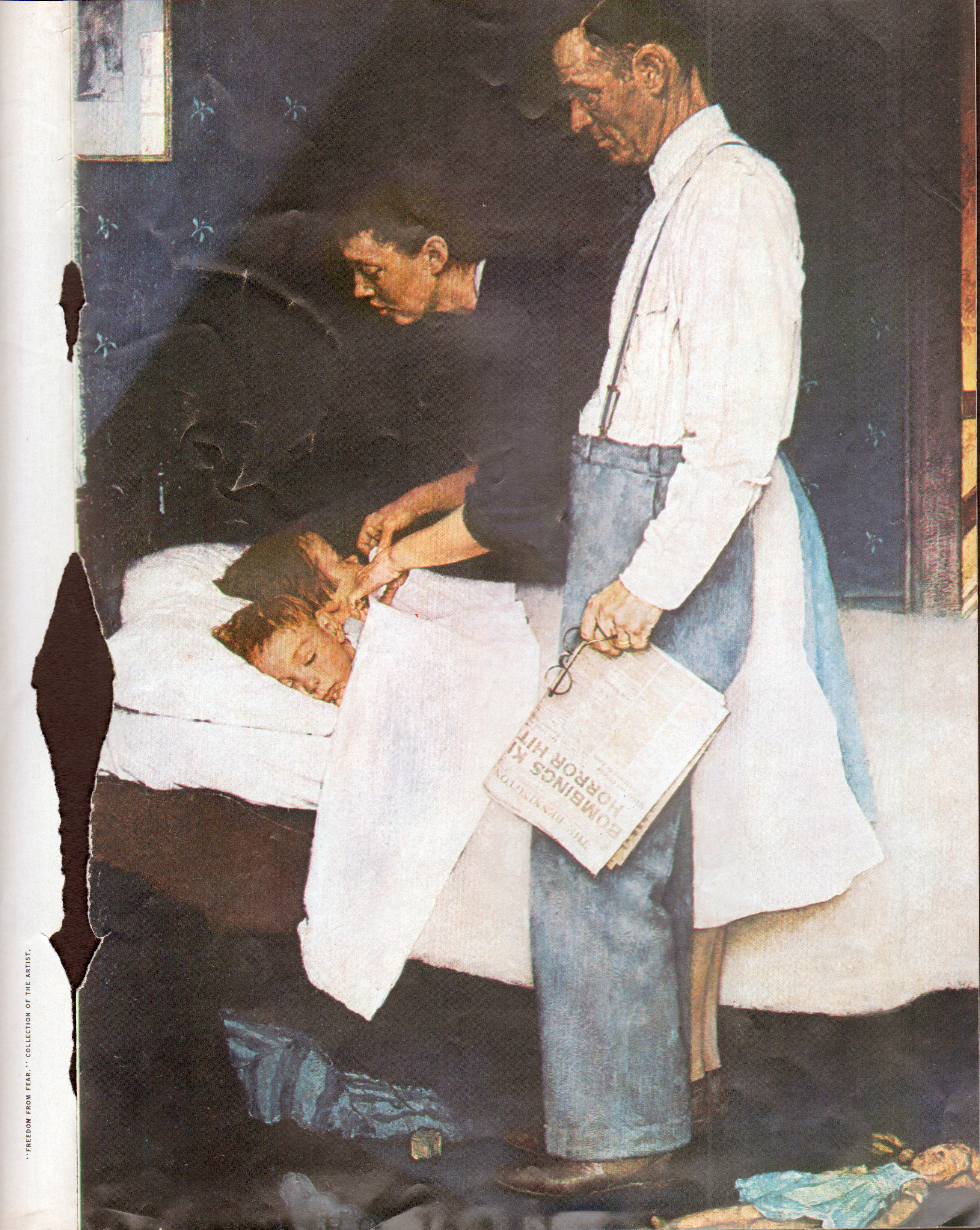 magazine clipping - Norman Rockwell