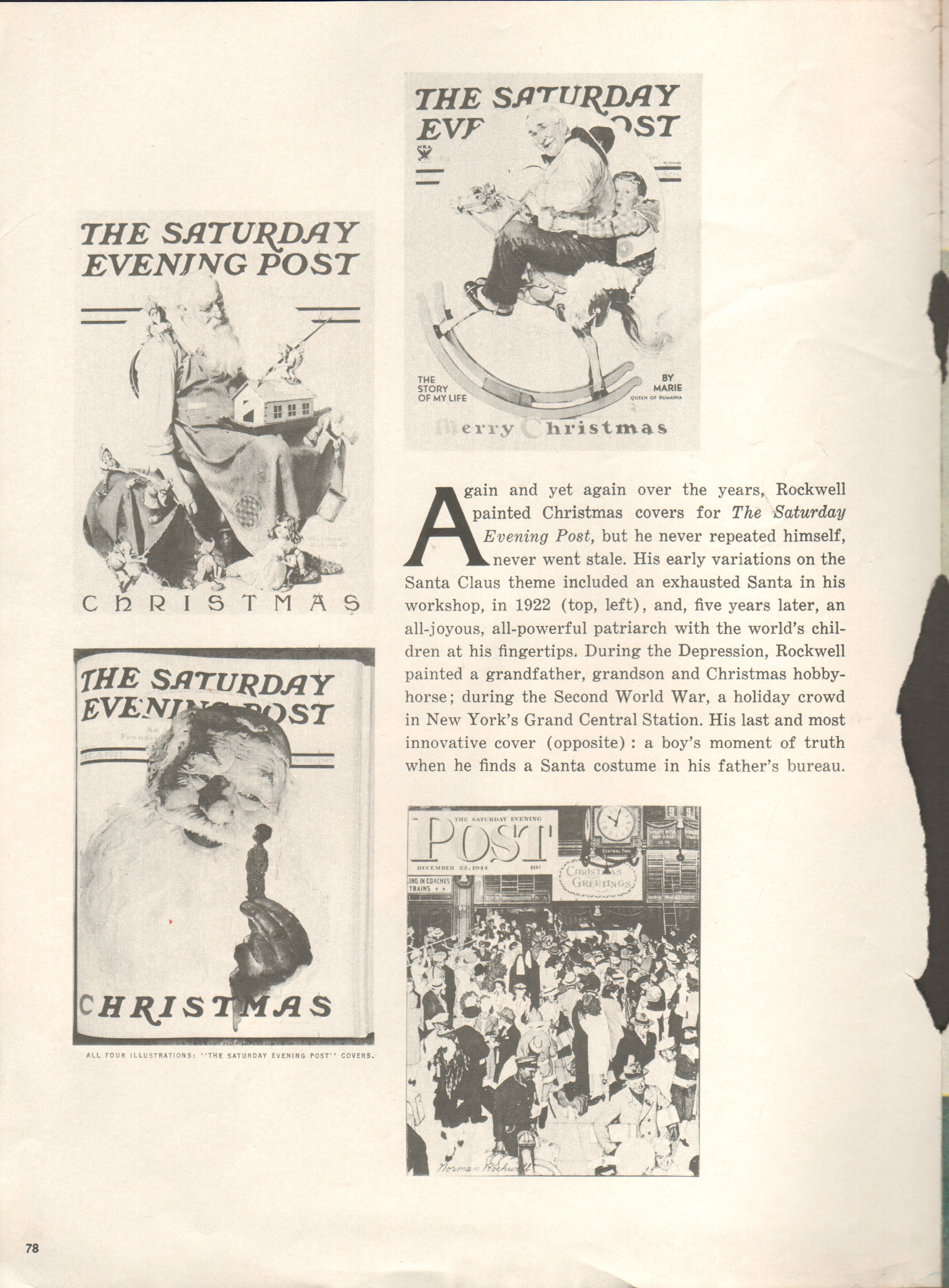 magazine clipping - Norman Rockwell