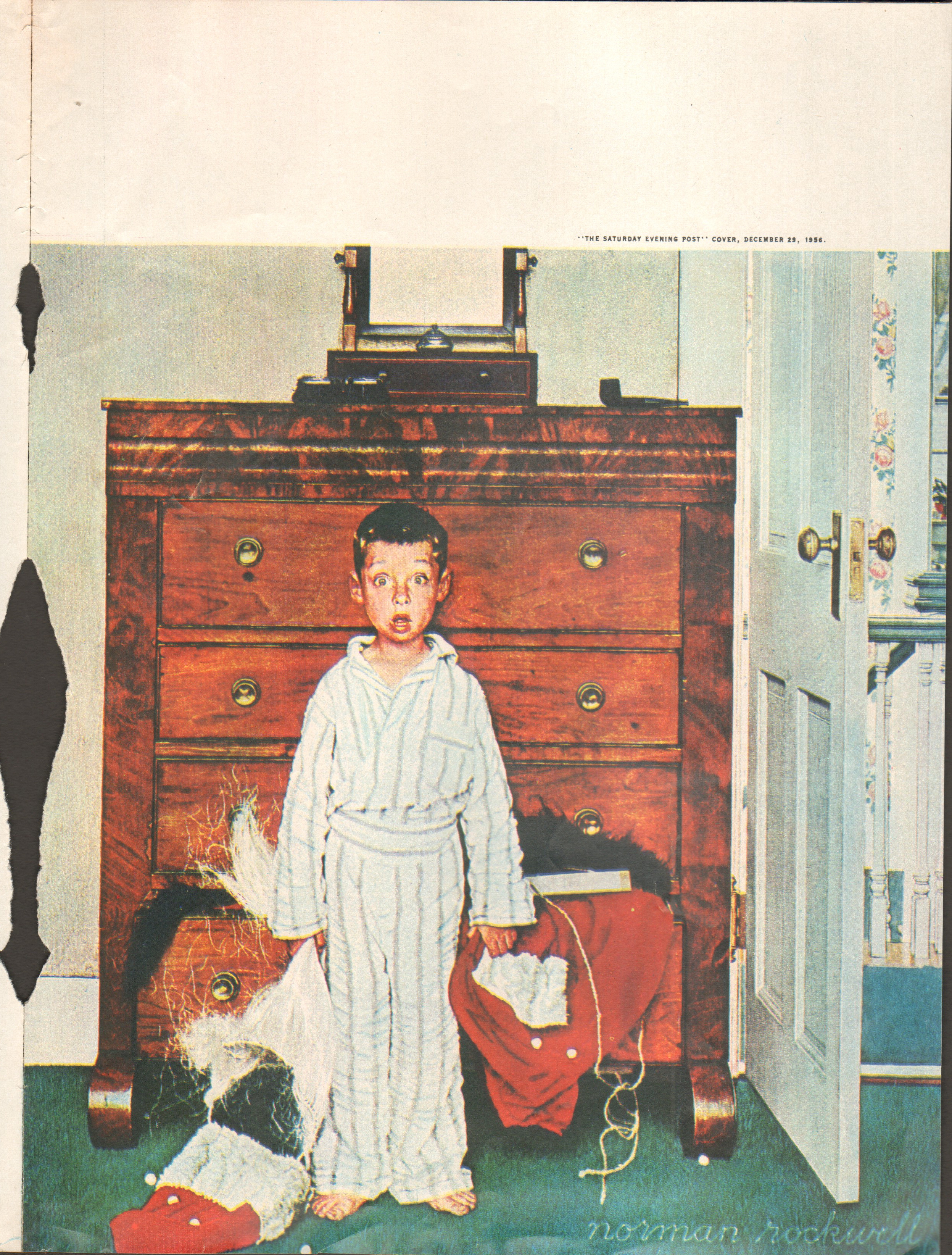 magazine clipping - Norman Rockwell