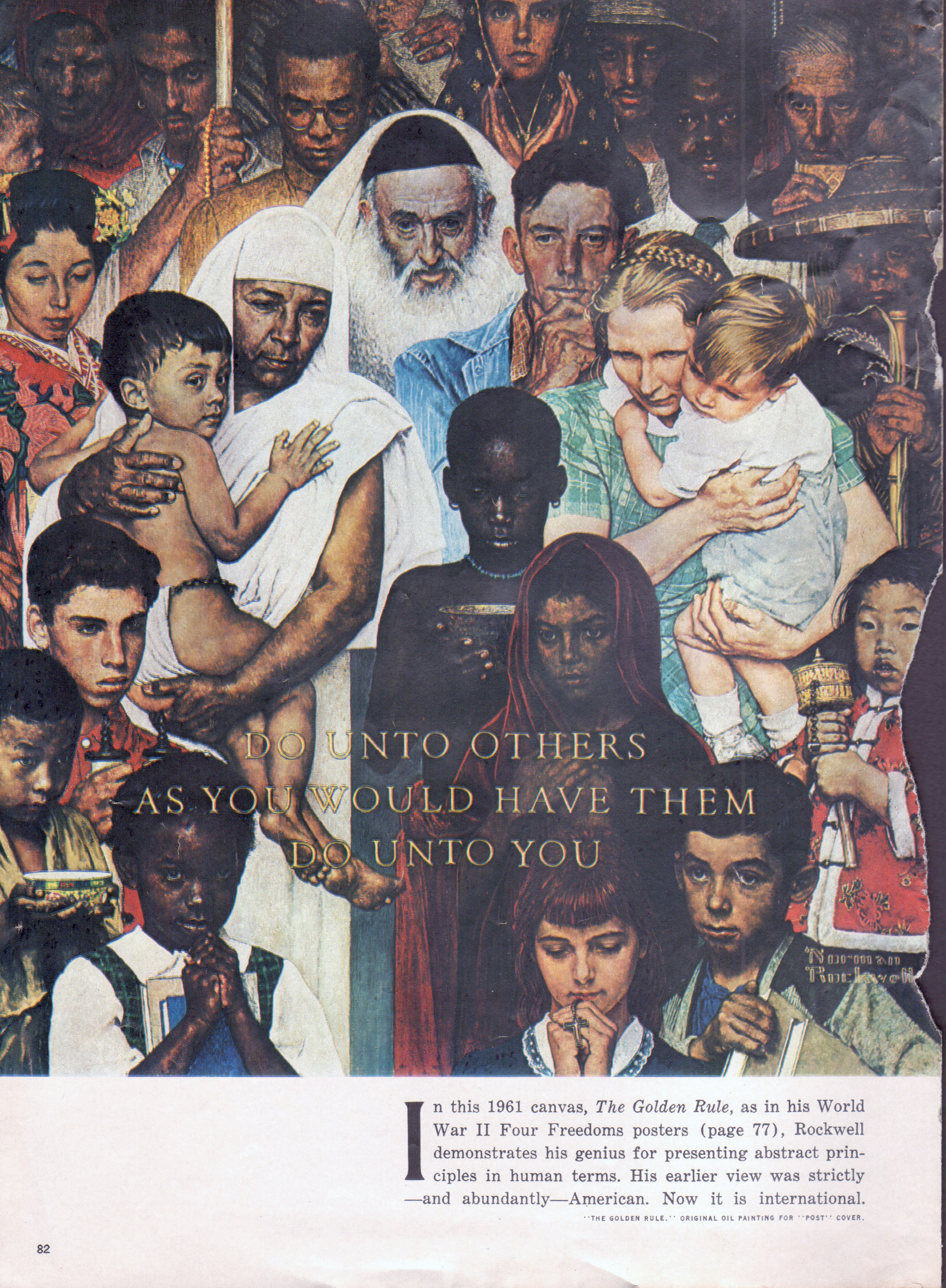 magazine clipping - Norman Rockwell