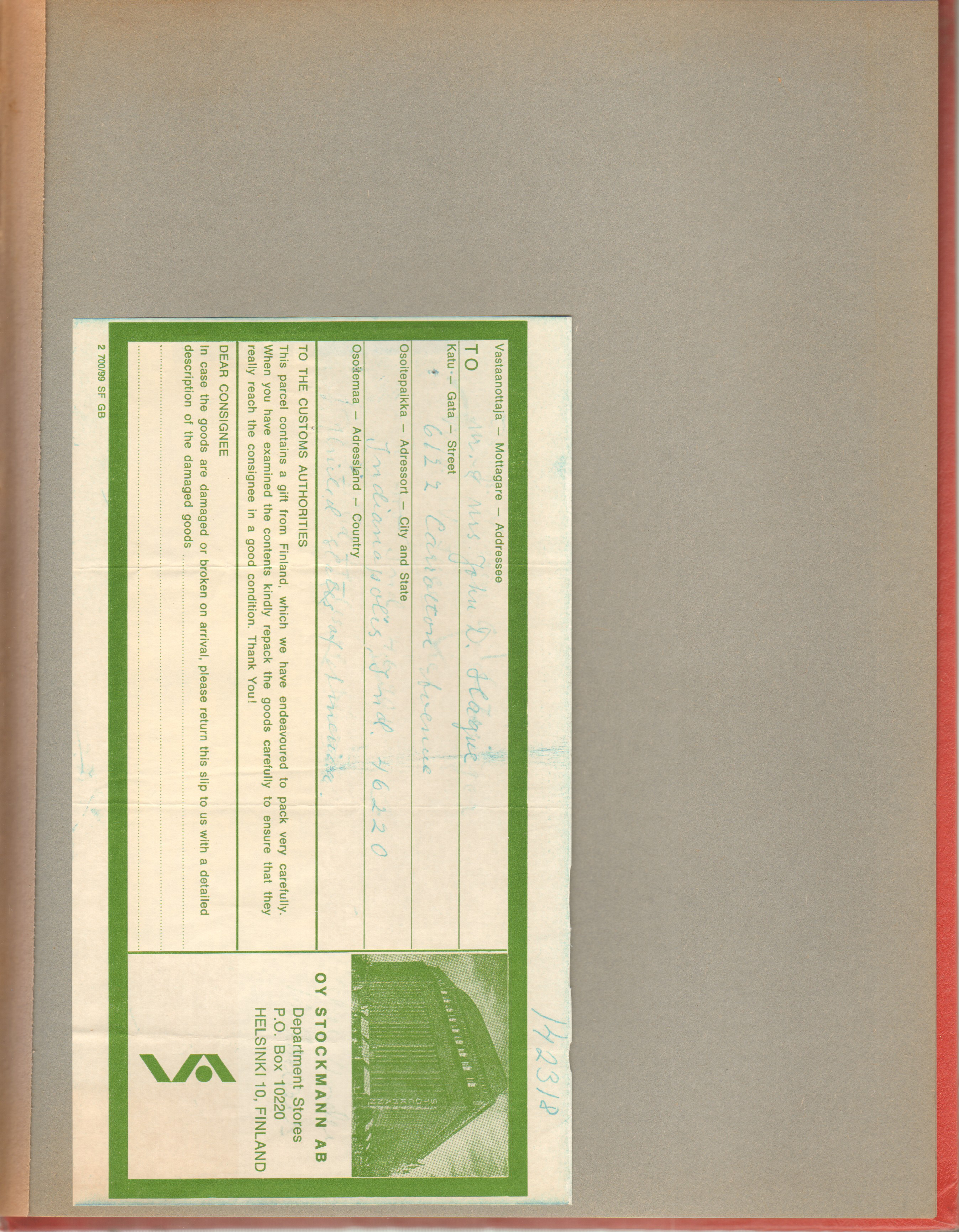 Helsinki Dept Store form