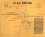 Stationers receipt for photo albums