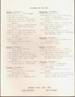 North United Methodist Church program Nov 1 1970