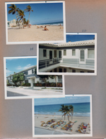 Florida - Hollywood Beach - Neptune - Apts #22, #23 and #24. Looking north on beach at Howard Johnson's. From Surf Road. Beach from sun deck.