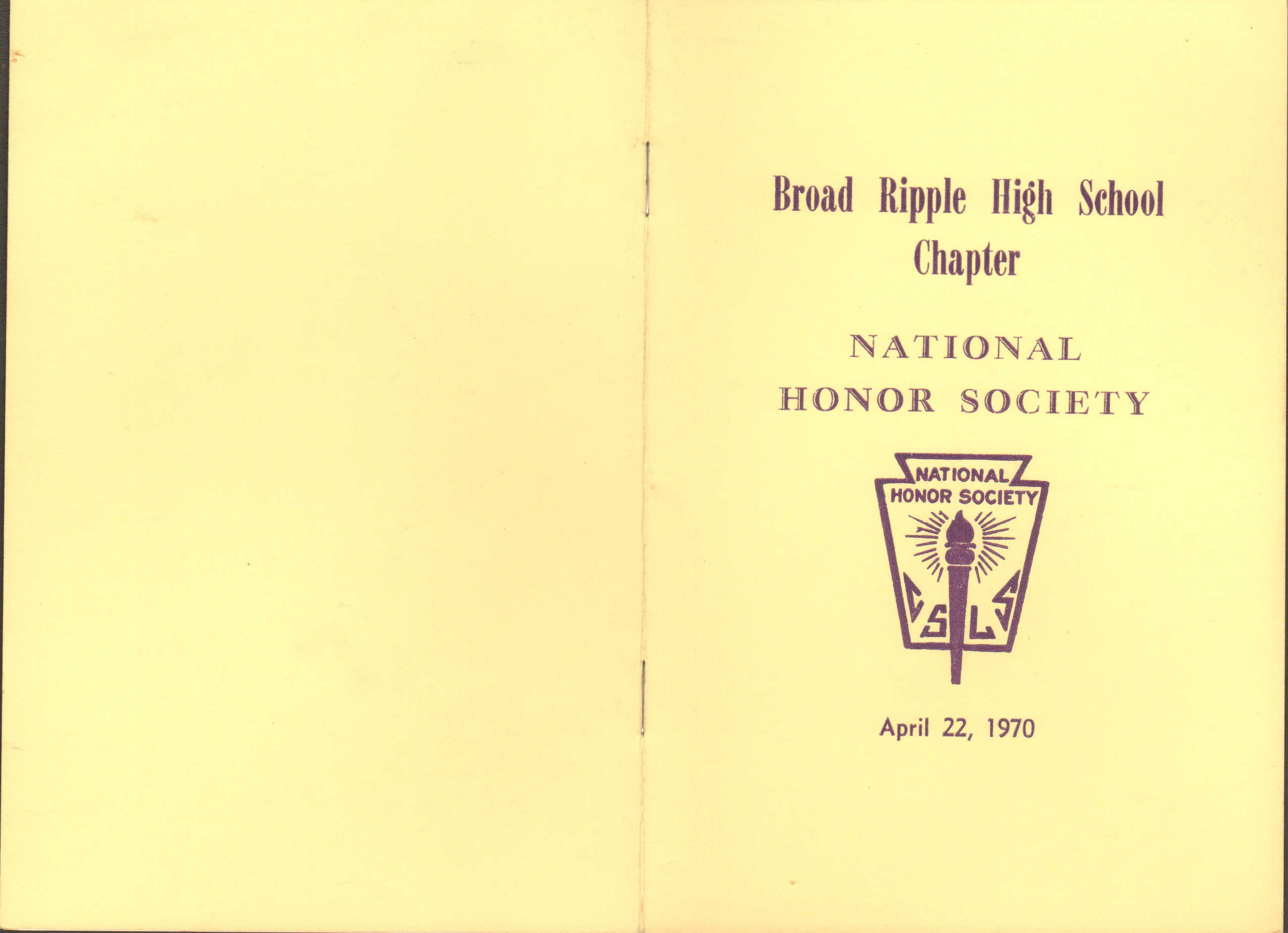 BRHS National Honor Society program