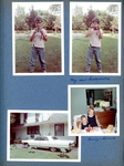 Alan new Kodak Instamatic. White Cadillac, house 6122. Kenny and Ronnie.