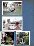 Sutherlin dog. John and Alan at Riviera Club. 3845 Vonnie in side yard.