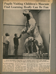newspaper clipping - Children's Museum -  polar bear