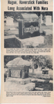 newspaper clipping - Hague, Haverstick Families long associated with Nora. John E Hague, Hiram Haverstick, Union Chapel Cemetery.