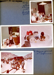 6122 dining room - party. California trip - Calico Ghost Town - Alan on horse, Susan.