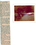 newspaper clipping - Draper reunion. Looks like Joe Letsinger in 6122 front yard - Corvair.