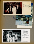 Christmas cards - Jim Letsingers, Diane and Phil. Lyn Letsinger - lenticular dog sticker (removed by Alan!).