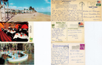 loose items - postcards - Neptune, Holiday Inn - Glasgow KY. Cypress Gardens Esther Williams pool.