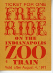 Indianapolis Zoo train ticket