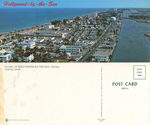 postcard Hollywood-by-the-Sea - Airview of Hollywood-by-the-Sea looking south. Johnson Street. 84331 FNC 4958