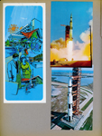 postcard Howard Johnson postcard Apollo Saturn V