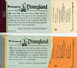 Disneyland ticket books
