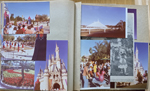 Florida Trip - WDW - Show on state at castle. Space Mountain. newspaper clipping - Yankee Doodle at Disney World - Mickey, Goofy and Donald.