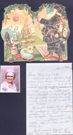Christmas card and letter from Lida May (Smith) Lehman