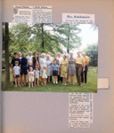 Old photo (June 1971) of Reunion at Bob Letsinger's - Alan, Joe, Ruby, Rosemary, Charles, Bobby, Peter, Sara, Mildred, Bonnie, Sally, Mary Flossie, Mutt, Fran, Bud, Curt, Sophia, Agnes, Joanne, Bob, Everett Clint?.
