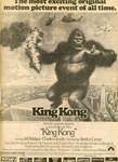 newspaper clipping - King Kong movie ad