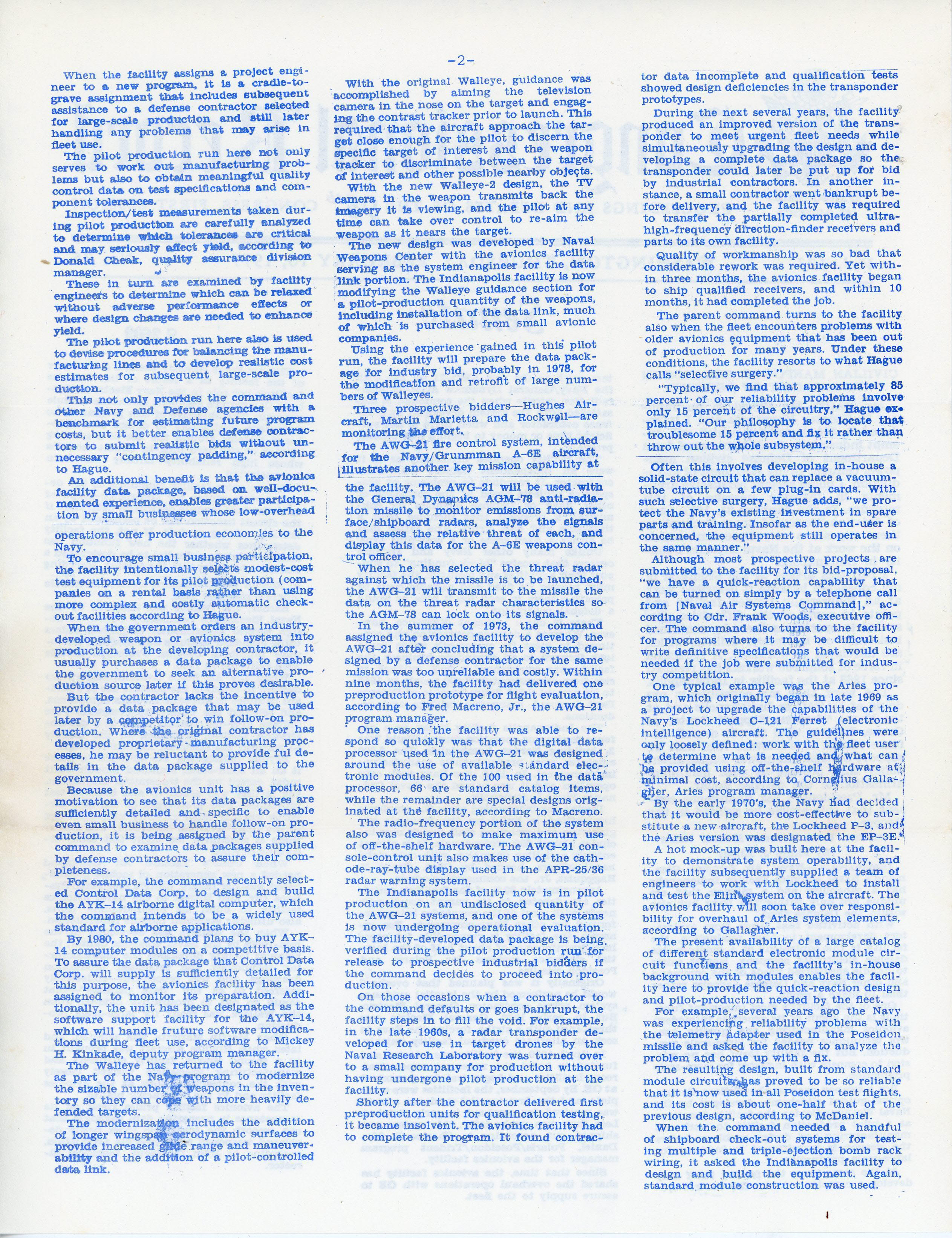 Congressional Record Feb 10 1977 - Civilian Manpower - NAFI.