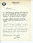 Dept of Navy letter - John D Hague job well done.