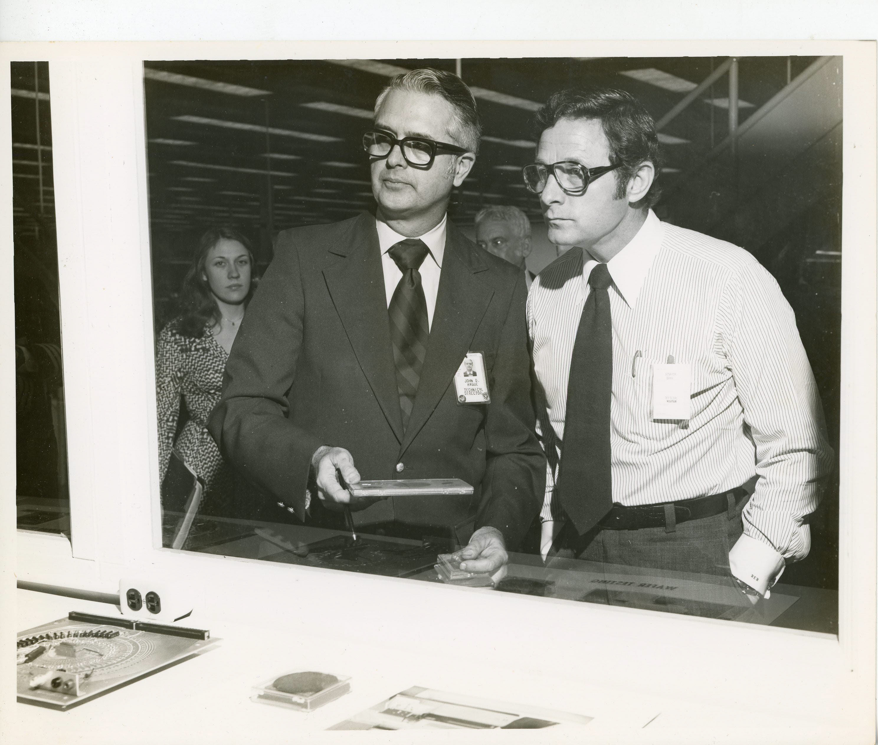 NAFI photo - Senator Bayh tour with John D Hague