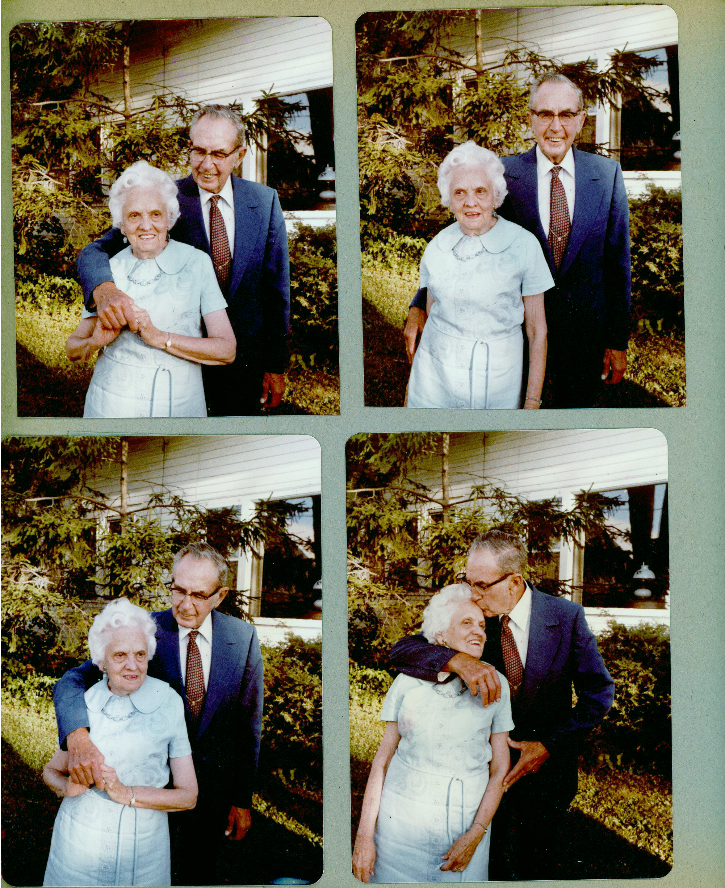 8815 Haverstick yard next to house - Helen and Girstle Hague 50th anniversary.