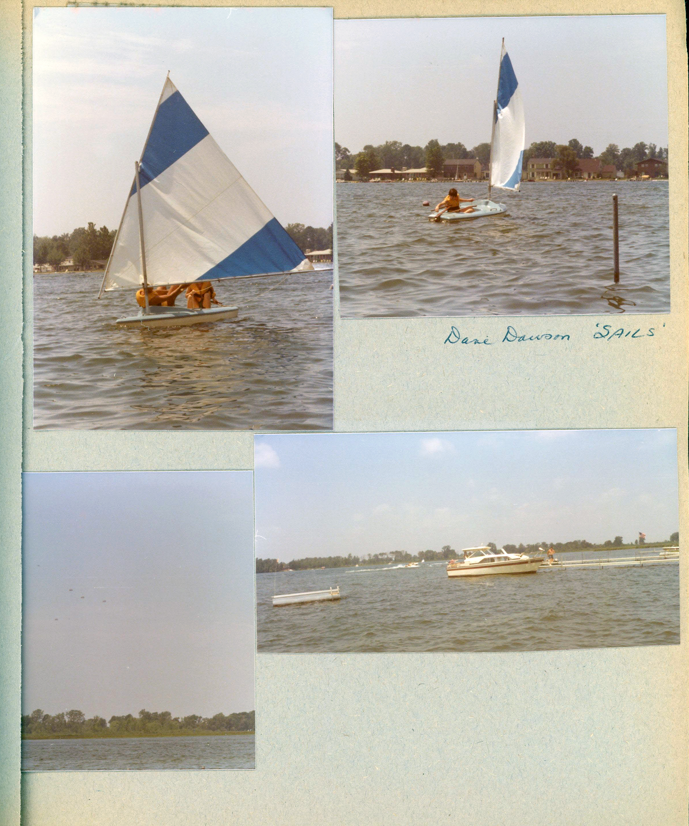 Wawasee - David Dawson sailing Lugar sailboat. Keairnes boat.