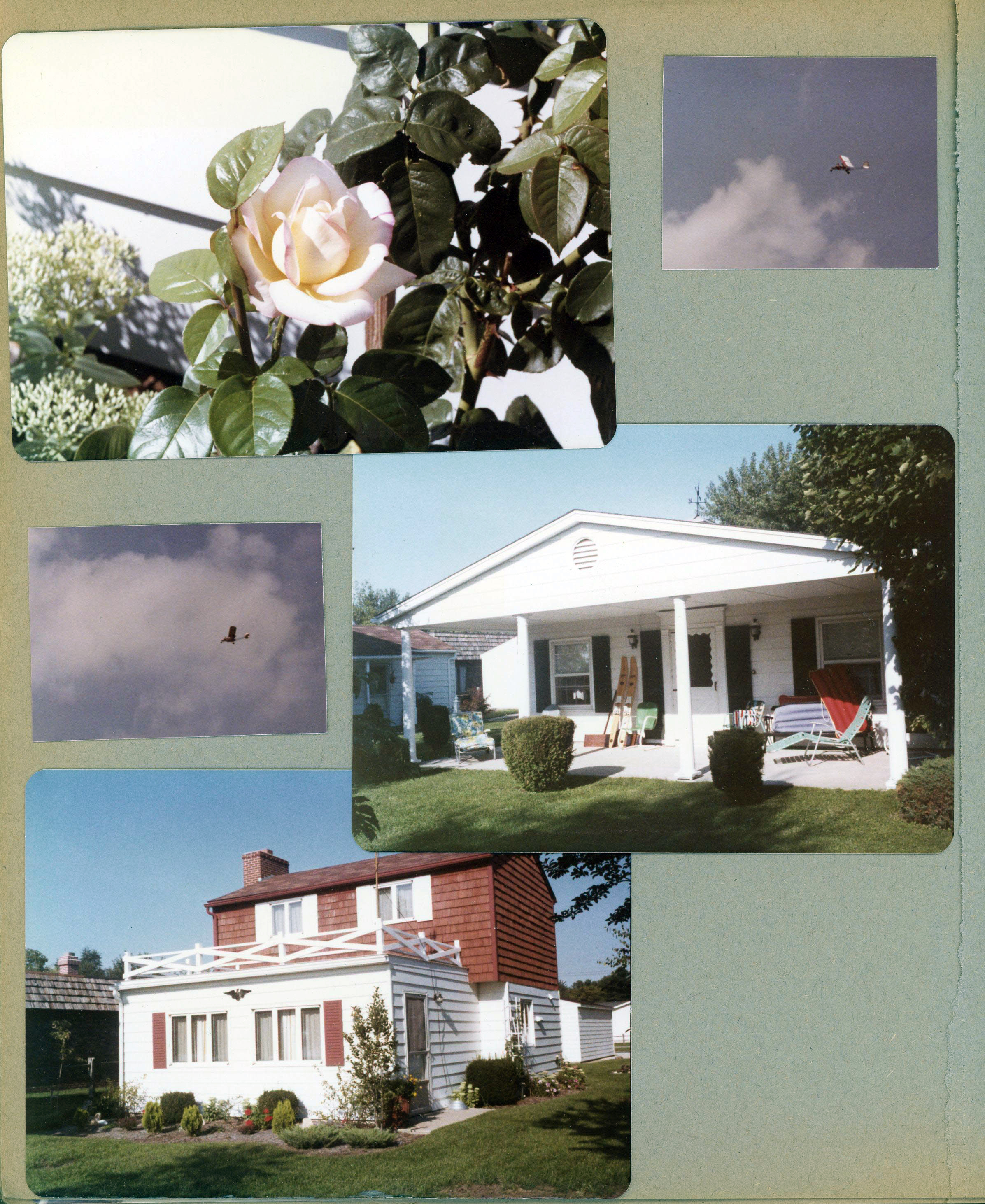 Wawasee - Rose. Ultra-light plane. Front of houses - Hague and Fuller (Sprague)